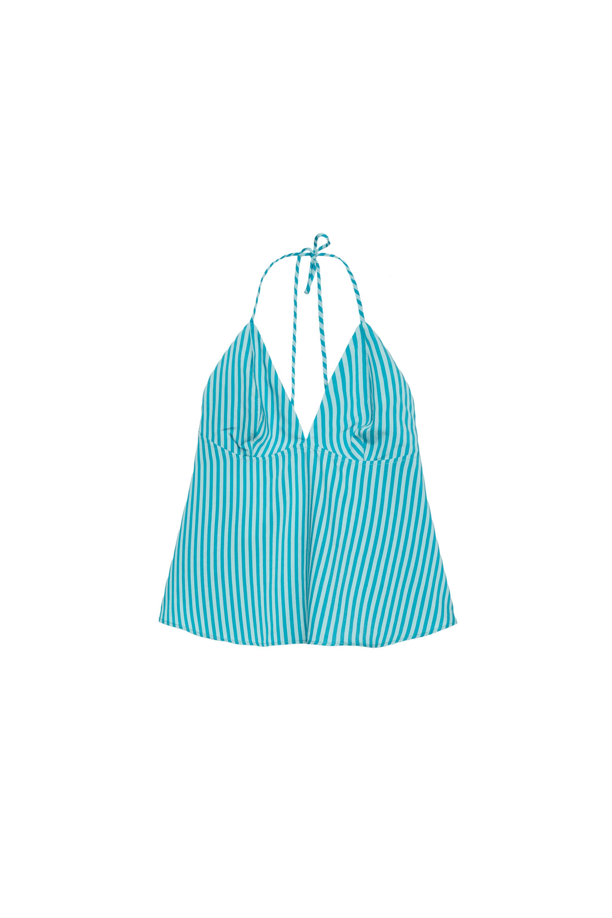 STRIPED OPEN BACK TOP